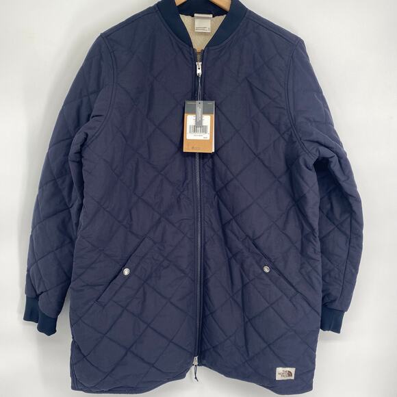 The North Face Jacket Womens Cuchillo Parka Aviator Navy X-Large Quilted Outdoor - Picture 1 of 10